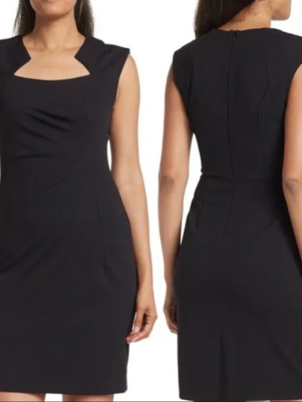 Connected Apparel cutout dress black size 14P